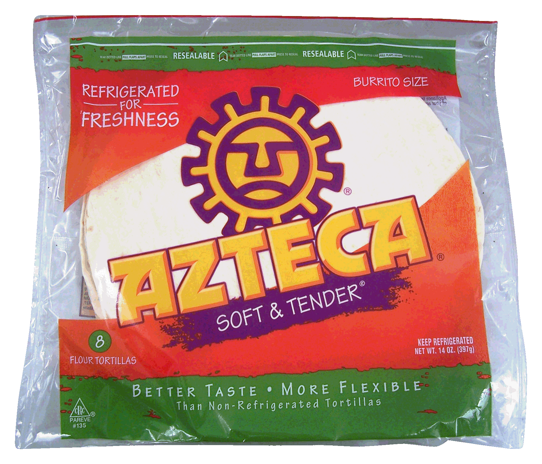 Azteca&nbsp;&nbsp;8 flour tortillas, burrito size Full-Size Picture